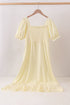 Cream smocked mom dress