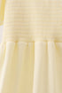 Cream smocked mom dress