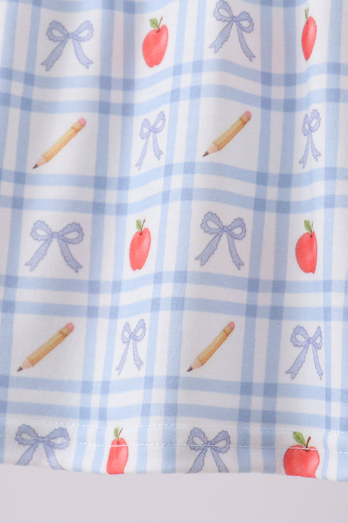 Red Apple Print Bloomer Set