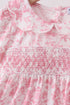 Pink Floral Smocked Dress