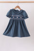 Garden Rose Smocked Ruffle Dress
