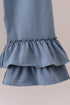 Blue Apple Crayon French Knot Ruffle Pants Set