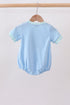Blue Chicken Applique Bubble