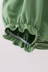 Green Sunflower Applique Ruffle Bubble