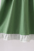 Green Sunflower Applique Ruffle Dress