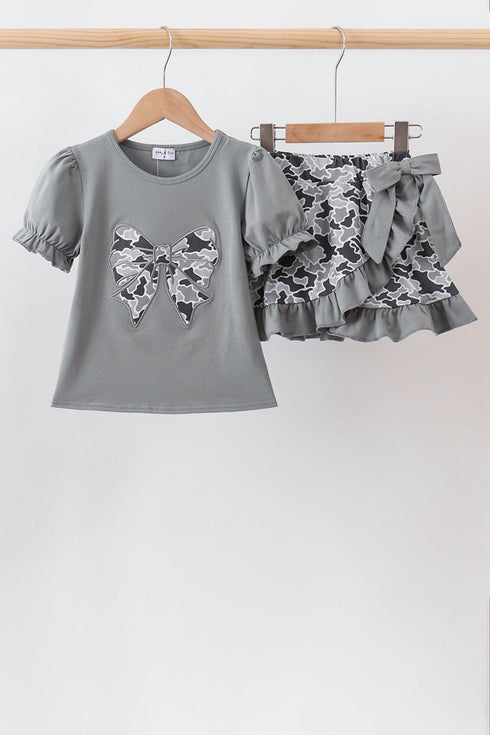 grey-camouflage-bow-embroidery-ruffle-skorts-set-sophias-styleSet-1