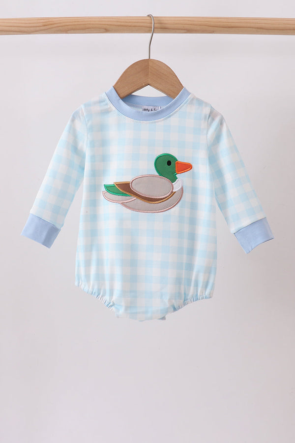 blue-mallard-applique-gingham-bubble-sophias-stylebaby-1