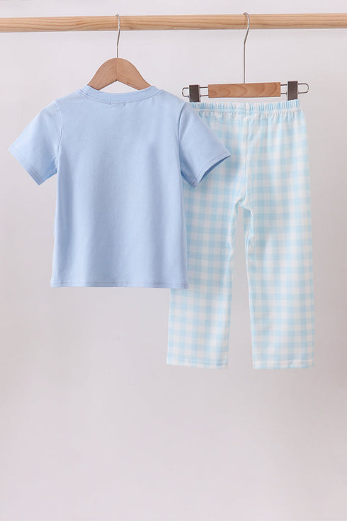 blue-mallard-applique-gingham-pants-set-sophias-style-2