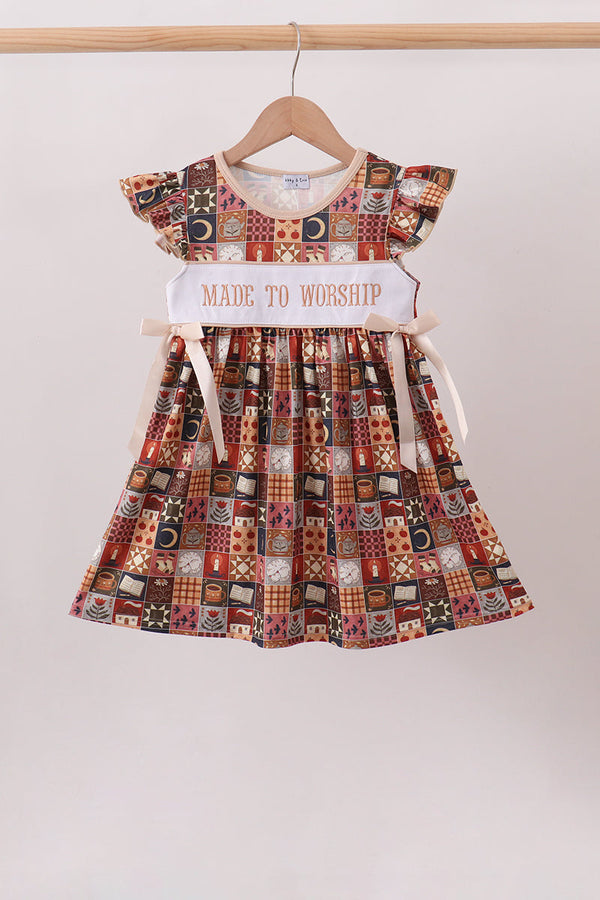 brown-made-to-worship-embroidery-ruffle-dress-sophias-styleDress-1