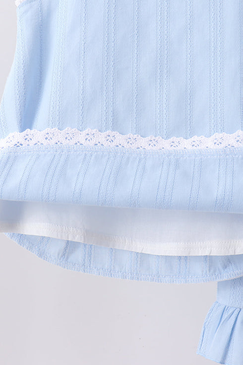 blue-jacquard-lace-ruffle-pants-set-sophias-style-4
