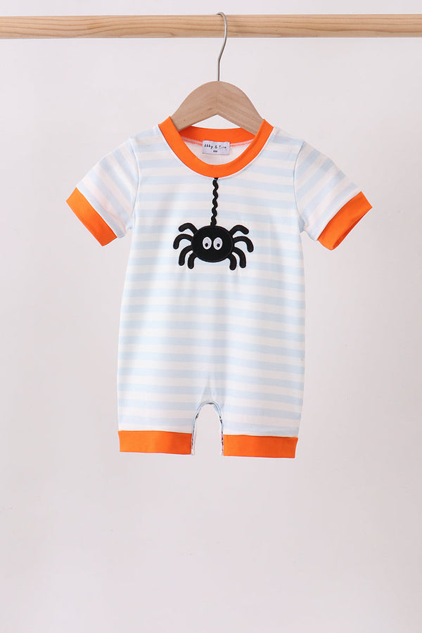 orange-spider-embroidery-stripe-romper-sophias-stylebaby-1