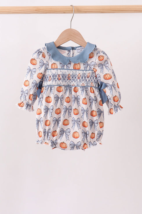 blue-pumpkin-bow-smocked-ruffle-bubble-sophias-stylebaby-1