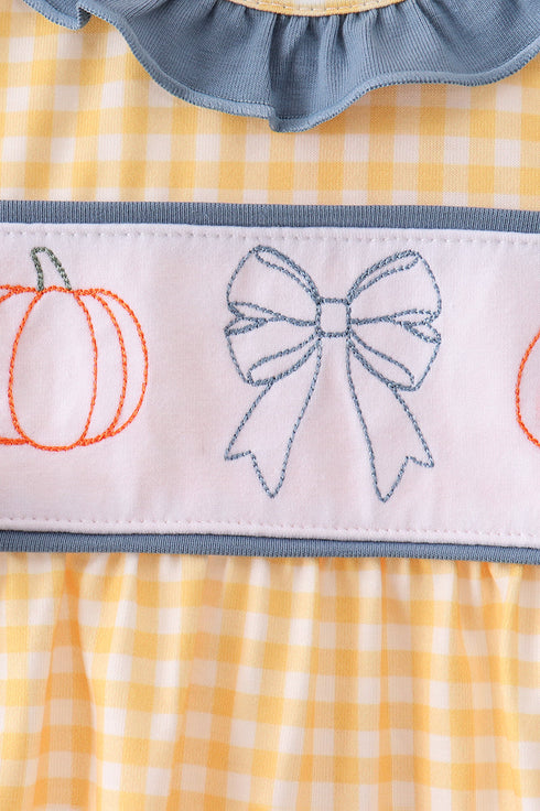 mustard-pumpkin-embroidery-ruffle-gingham-bubble-sophias-style-2