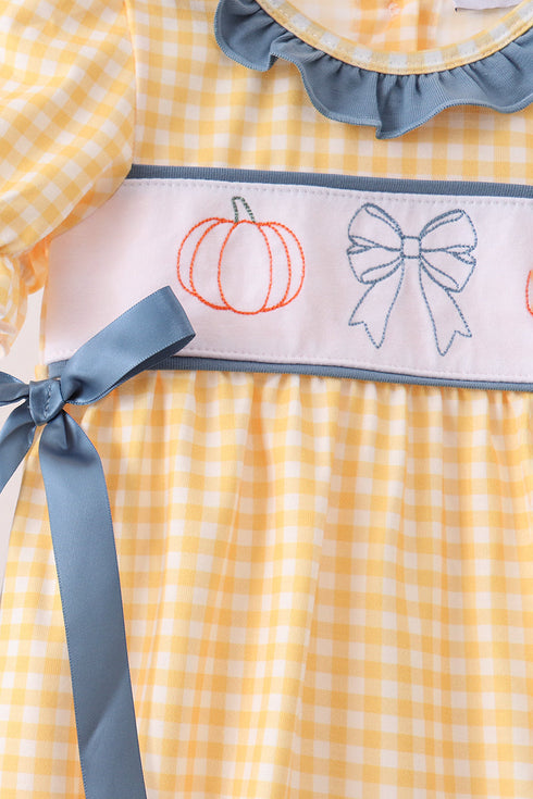 mustard-pumpkin-embroidery-ruffle-gingham-bubble-sophias-style-3