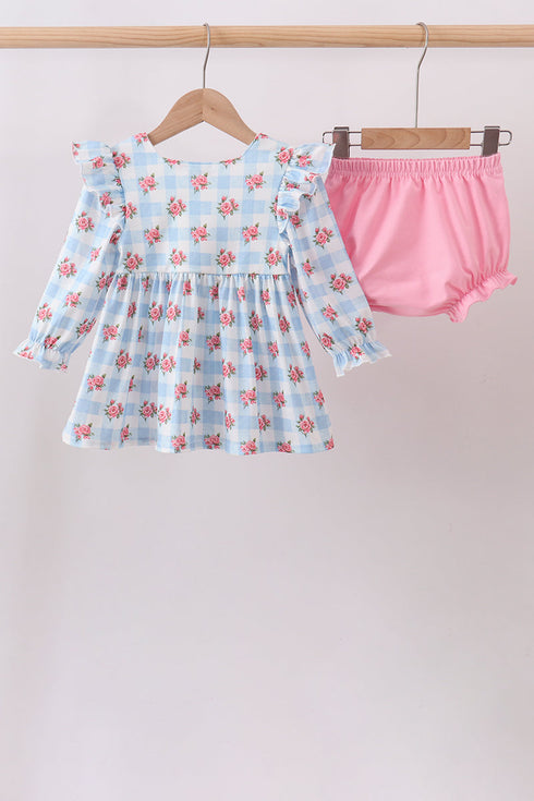 blue-bow-smocked-floral-gingham-bloomer-set-sophias-style-5