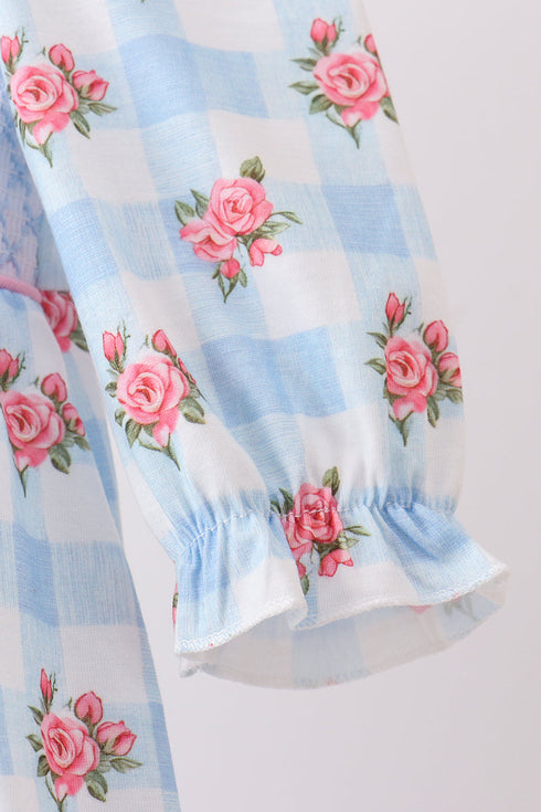 blue-bow-smocked-floral-gingham-bubble-sophias-style-3