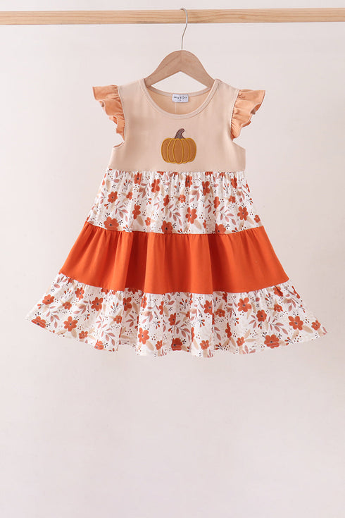 floral-pumpkin-embroidery-ruffle-dress-sophias-styleDress-1