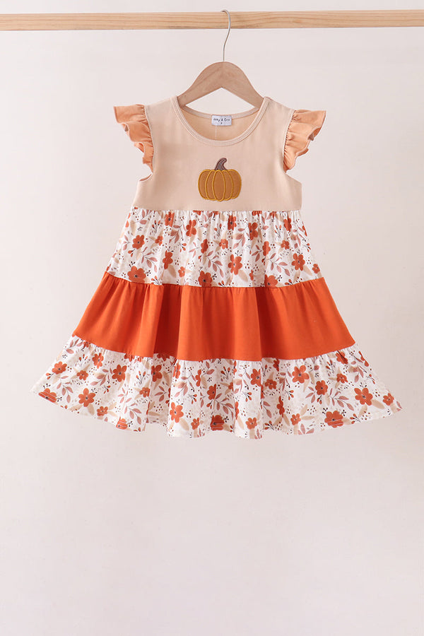 floral-pumpkin-embroidery-ruffle-dress-sophias-styleDress-1