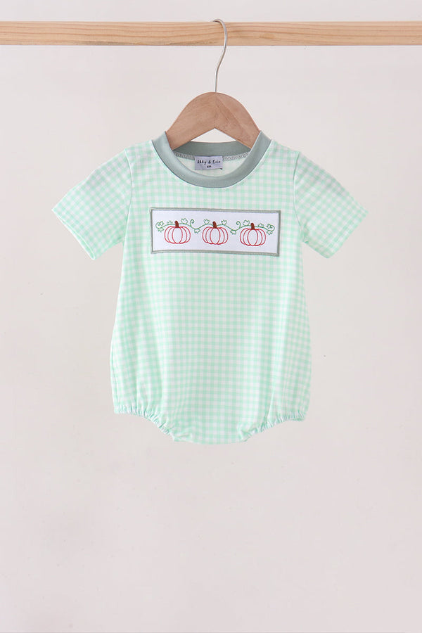 green-pumpkin-embroidery-gingham-bubble-sophias-stylebaby-1