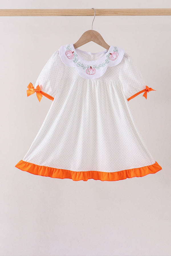 orange-pumpkin-bow-embroidery-ruffle-dress-sophias-styleDress-1