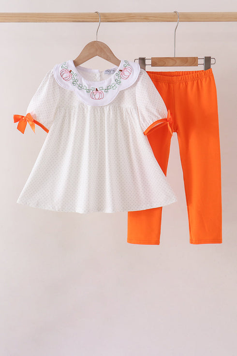 orange-pumpkin-bow-embroidery-pants-set-sophias-styleSet-1