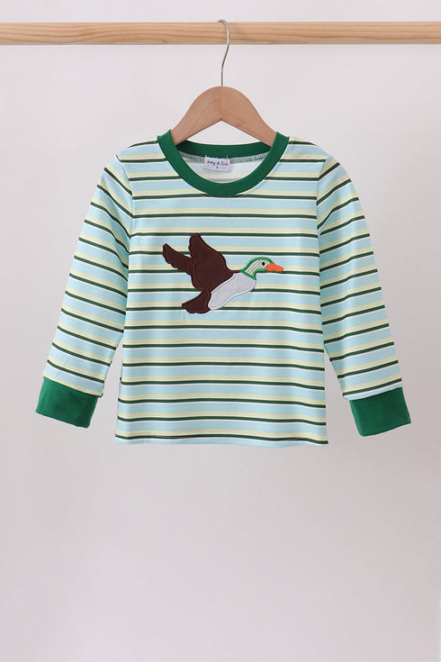 blue-stripe-mallard-applique-top-sophias-stylebaby-1
