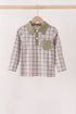 oat-olive-plaid-button-shirt-sophias-styleTop-1