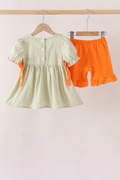 green-pumpkin-smocked-ruffle-shorts-set-sophias-style-5