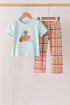blue-puppy-pumpkin-embroidery-gingham-pants-set-sophias-styleSet-1