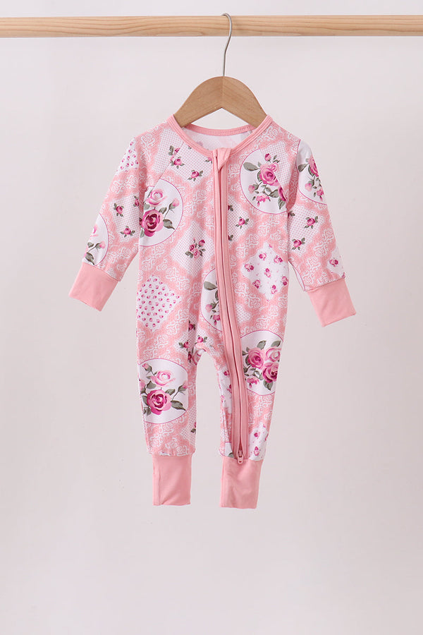pink-floral-bamboo-zipper-romper-sophias-stylebaby-1