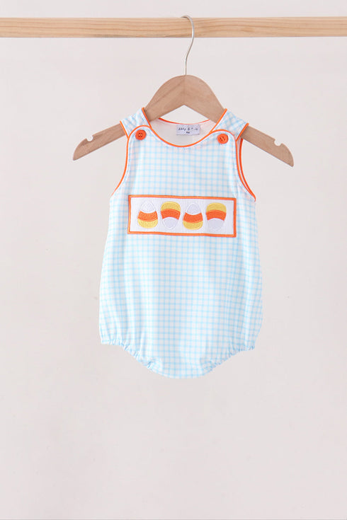 blue-gingham-candy-corn-embroidery-bubble-sophias-stylebaby-1