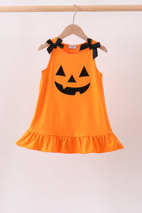 orange-jack-o-lantern-applique-ruffle-dress-sophias-styleDress-1