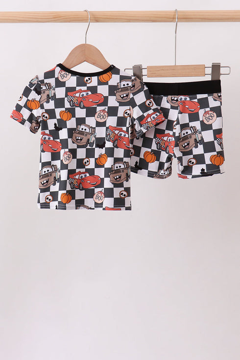 checkered-racing-bamboo-shorts-set-sophias-style-2