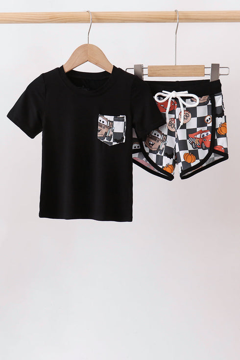 black-racing-bamboo-shorts-set-sophias-styleSet-1