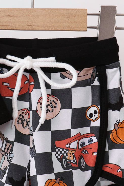 black-racing-bamboo-shorts-set-sophias-style-2
