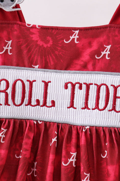 maroon-alabama-roll-tide-smocked-ruffle-dress-sophias-style-2