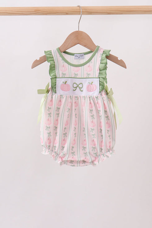 sage-pumpkin-bow-embroidery-ruffle-bubble-sophias-stylebaby-1
