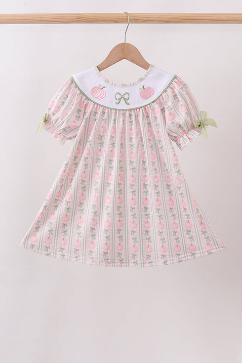 sage-pumpkin-bow-embroidery-dress-sophias-styleDress-1