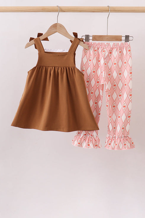 brown-pumpkin-smocked-lace-set-sophias-style-3