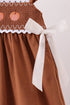 brown-pumpkin-smocked-lace-dress-sophias-style-3