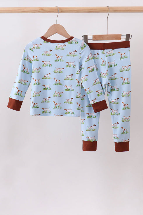 blue-puppy-hunting-bamboo-pajama-set-sophias-style-5
