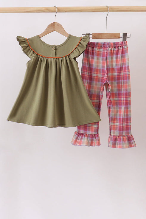 camel-pumpkin-embroidery-plaid-dress-sophias-style-5