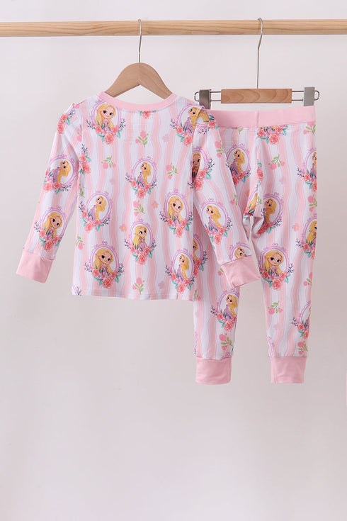 pink-princess-stripe-bamboo-pajama-set-sophias-style-5