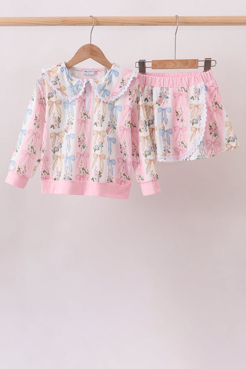 pink-bow-floral-lace-skorts-set-sophias-styleSet-1