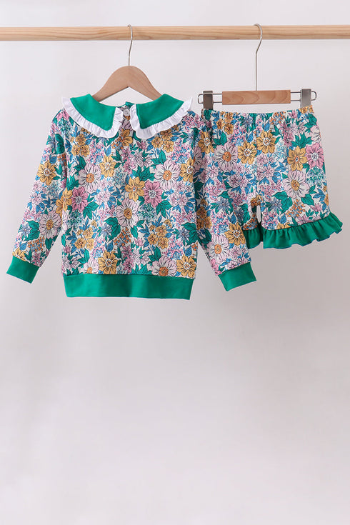 green-floral-ruffle-shorts-set-sophias-style-5