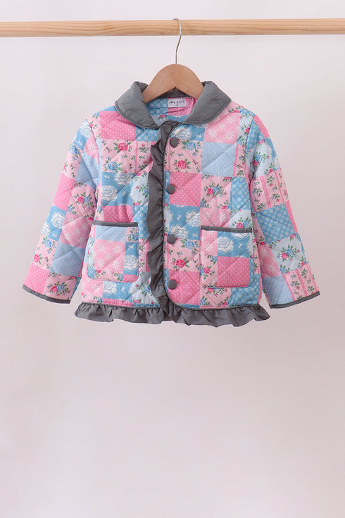 teal-patchwork-floral-ruffle-jacket-sophias-stylejacket-1
