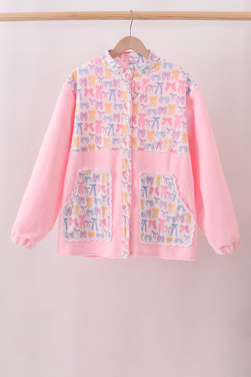 pink-bow-fleece-mom-me-jacket-sophias-style-2