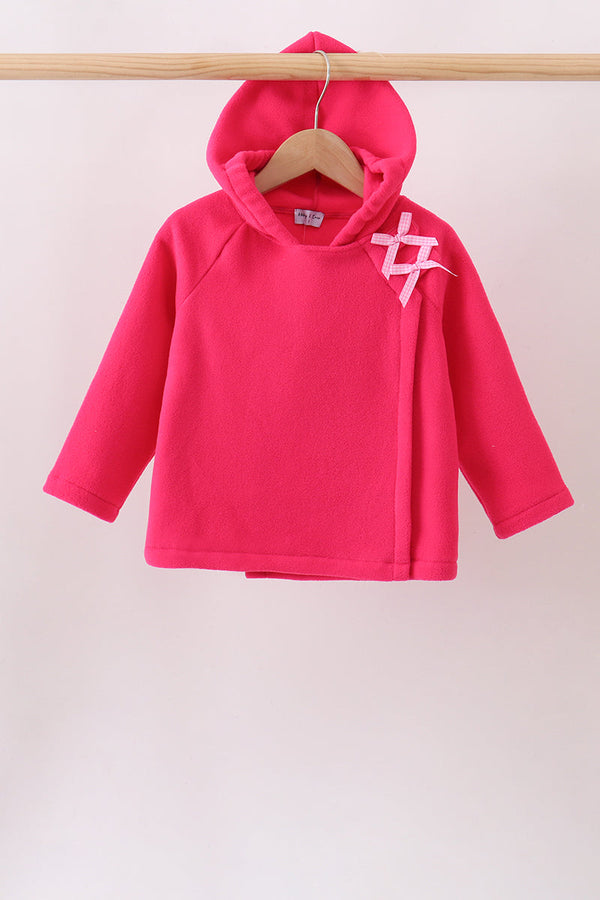 magenta-fleece-bow-coat-sophias-styleTop-1