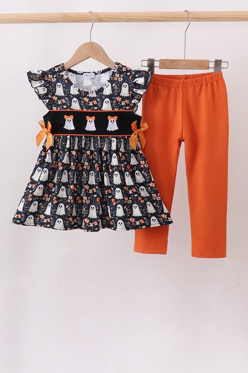orange-ghost-embroidery-ruffle-pants-set-sophias-styleSet-1