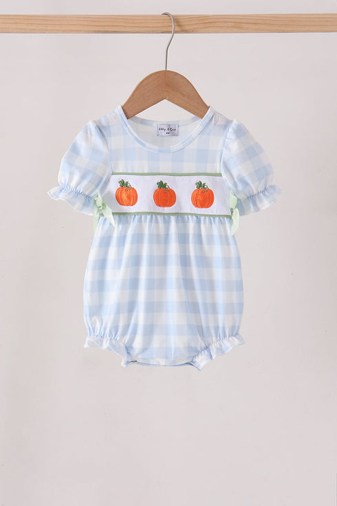 blue-pumpkin-embroidery-gingham-bubble-1-sophias-stylebaby-1